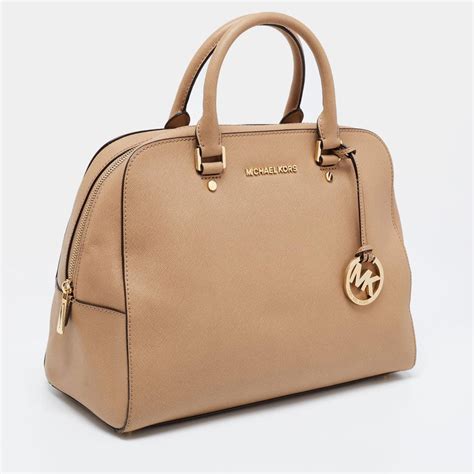 sac beige michael kors|michael kors fold over purse.